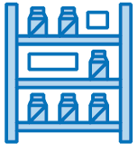 An icon of a planogram